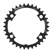 CHAINRING FOR ROAD BIKE- 34T. Ø 110 - 4 ARMS "INNER" TYPE ULTEGRA 6800 - BLACK -ALUMINIUM- 7075 STRONGLIGHT 11 Speed 3700223717842