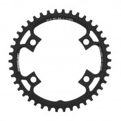 CHAINRING FOR GRAVEL BIKE- 4 Arms- 42 T. Ø 110 COMPACT SHIMANO SINGLE GRAVEL CT2 BLACK STRONGLIGHT- FOR DURA-ACE 9000 / ULTEGRA 6800 / 105 5800 11 Speed. 3700223721870
