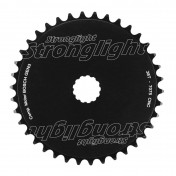 CHAINRING FOR EBIKE- DIRECT MOUNT 38 Teeth. Single- BLACK AMUMINIUM 7075 STRONGLIGHT (FOR BOSCH SYSTEM 3rd GENERATION) 3700223720798