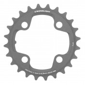 CHAINRING FOR MTB-4 arms- 24 Teeth Ø64 2X10 Internal BLACK- STRONGLIGHT 10 Speed HT3 SHIMANO XTR M980 (FOR External 36 Teeth) THREADLESS 3700223717569