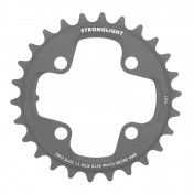 CHAINRING FOR MTB-4 arms- 26 Teeth Ø64 2X10 Internal BLACK- STRONGLIGHT 10 Speed HT3 SHIMANO XTR M980 (FOR External 36 Teeth) THREADLESS 3700223717576