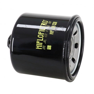 FILTRE A HUILE MOTO ADAPTABLE SUZUKI 650 BANDIT, SV, 750 GSX-R, 1000 GSX R, 1300 HAYABUSA, 1500 INTRUDER / APRILIA 660 RS 2020>, 1000 RSV4 2009> RACING (68x65mm) -HIFLOFILTRO HF138RC- 824225111569