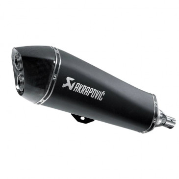 POT MAXISCOOTER AKRAPOVIC POUR PIAGGIO 400 MP3 RST, LT 2008>2013, 500 MP3 LT, HPE 2008>2016/GILERA 500 FUOCO 2007>2016 (SILENCIEUX SEUL BLACK) (S-PI4SO3-HRSSBL) (HOMOLOGUE CE)