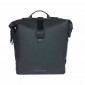 SACOCHE ARRIERE VELO DOUBLE BASIL SOHO 41L NOIR FIXATION PORTE BAGAGE SYSTEME MIK (COMPATIBLE AVEC 157030 INCLUS)(31x12x37cm) AVEC ECLAIRAGE LED 8715019181238