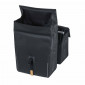 SACOCHE ARRIERE VELO DOUBLE BASIL URBAN DRY 50L NOIR 100% WATERPROOF (36x17x42cm) - FIXATION SYSTEME MIK (COMPATIBLE AVEC 157030 INCLUS) 8715019177828