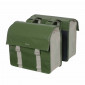 DOUBLE BAG FOR BICYCLE - REAR - BASIL URBAN LOAD - GREEN / SAND 48-53Lt (41x18x46cm) WATERPROOF 8715019182266
