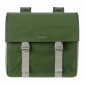 SACOCHE ARRIERE VELO DOUBLE BASIL URBAN LOAD IMPERMEABLE VERT / SABLE 48-53L (41x18x46cm) WATERPROOF