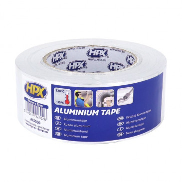 ADHESIVE TAPE - ALUMINIUM COLOR FOR REAPAIRING, MAX TEMP 120°C, 50mm x 50M