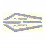 AUTOCOLLANT/STICKER CYCLO MBK 51 SUPER ROUGE (POCHETTE DE 8 PIECES) -SELECTION P2R- 3701213430093