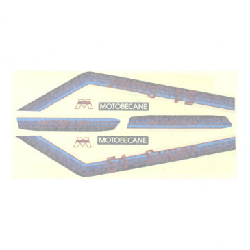 STICKERS SET FOR MOPED MBK 51 SUPER RED (SET OF 8 PIECES) -SELECTION P2R- 3701213430093