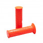 GRIP- MALOSSI MHR FOR ROAD USE FLUO ORANGE (Closed end). (6918702.O0). 3700948261118