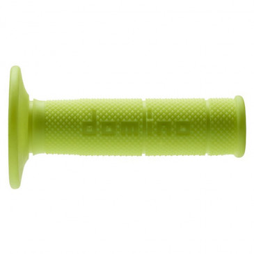 REVETEMENT POIGNEE DOMINO MOTO OFF ROAD 1150 JAUNE FLUO CLOSED END 120mm (PAIRE) 8033900019409