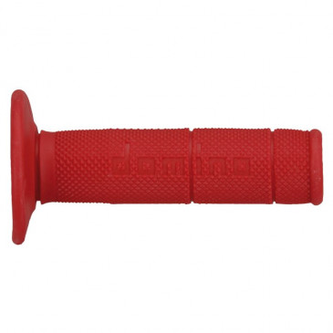 REVETEMENT POIGNEE DOMINO MOTO OFF ROAD 1150 ROUGE CLOSED END 120mm (PAIRE) 8033900019362