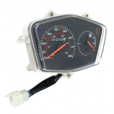 COMPTEUR SCOOT ADAPTABLE PEUGEOT 50 KISBEE 2T ET 4T 2010>2017 (MODELE A CABLE) (OEM: 778974) -P2R 3700948208397