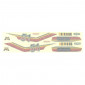 AUTOCOLLANT/STICKER CYCLO MBK 51 (POCHETTE DE 10 PIECES) -SELECTION P2R- 3701213430055