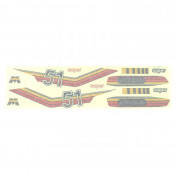 AUTOCOLLANT/STICKER CYCLO MBK 51 (POCHETTE DE 10 PIECES) -SELECTION P2R- 3701213430055