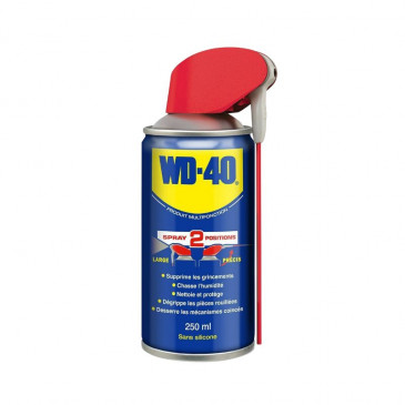 LUBRIFIANT WD-40 MULTIFONCTION DOUBLE POSITION (AEROSOL 250 ml)