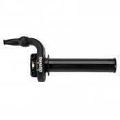 THROTTLE HANDLE FOR MOTORBIKE - ROAD DOMINO KRR 03 - SHORT STROKE - 4 Stroke - BLACK (DOUBLE CABLES). 8033900034303