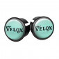 HANDLEBAR END PLUG- FOR ROAD BIKE- VELOX DOMING "BIANCHI GREEN" (SOLD PER 2 ON CARD) 3660429386498