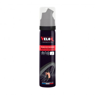 BOMBE ANTI-CREVAISON VELOX PNEU / BOYAU RACCORD DIRECT VALVE PRESTA (75ml) 3660429116033