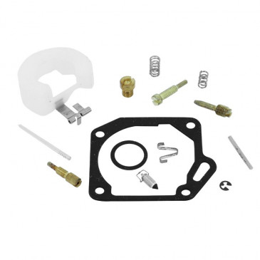 NECESSAIRE/KIT REPARATION CARBURATEUR SCOOT ADAPTABLE PEUGEOT 50 TKR, SPEEDFIGHT, BUXY, ELYSEO, TREKKER/KYMCO 50 AGILITY, DINK, PEOPLE 2T (TYPE TK) (POCHETTE 14 PIECES) -P2R- 3700948051870