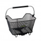 REAR BASKET- STEEL MESH- RACKTIME BASK IT 2.0 BLACK- WITH HANDLE ON CARRIER (43x29x31 cm) - COMPATIBLE SYSTEM RACKTIME SNAP-IT 2.0 (After 2021) 4048174864727