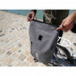 SACOCHE ARRIERE SAC A DOS VELO LATERALE HAPO-G DROIT/GAUCHE WATERPROOF 14L GRIS FIXATION PORTE BAGAGE 3104889922235