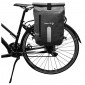 SACOCHE ARRIERE SAC A DOS VELO LATERALE HAPO-G DROIT/GAUCHE WATERPROOF 14L GRIS FIXATION PORTE BAGAGE 3104889922235