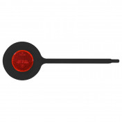 ECARTEUR DE DANGER HERRMANS NOIR AVEC FIXATION SUR HAUBAN ARRIERE HOMOLOGUE (VENDU SUR CARTE) 6420296051205