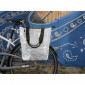SINGLE BAG FOR BICYCLE-REAR- GREY (RECYCLED MATERIAL) On rear luggage rack with hooks. 3104889922549