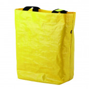 SINGLE BAG FOR BICYCLE-REAR- YELLOW (RECYCLED MATERIAL) On rear luggage rack with hooks. 3104889922495