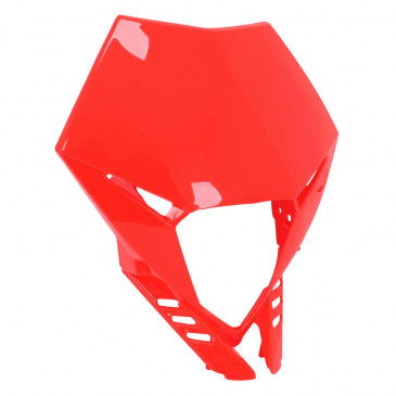 PLAQUE PHARE/TETE DE FOURCHE 50 A BOITE ADAPTABLE BETA 50 RR 2012> ROUGE -P2R- 3700948194362