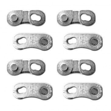 CONNECTEUR DE CHAINE VELO 12V. SRAM EAGLE ARGENT (ATTACHE RAPIDE) (BLISTER DE 4) 0710845805912