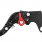 LEVERS KIT (RIGHT+LEFT) ADUSTABLE/FOLDABLE FOR YAMAHA 700 MT-07 2014>2018 BLACK ANODIZED CNC -AVOC- 3700948234891