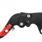 LEVERS KIT (RIGHT+LEFT) ADUSTABLE/FOLDABLE FOR YAMAHA 700 MT-07 2014>2018 RED ANODIZED CNC . -AVOC- 3700948234907