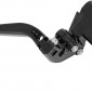 LEVERS KIT (RIGHT+LEFT) ADUSTABLE/FOLDABLE FOR KAWASAKI 900 Z900, 650 Z650 BLACK ANODIZED CNC -AVOC- 3700948235867