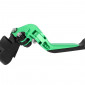 AVOC LEVERS KIT FOR MOTORBIKE KAWASAKI 900 Z900, 650 Z650 Adustable/rotationg - Anodized Green CNC (PAIR) -AVOC- 3700948235874