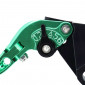 AVOC LEVERS KIT FOR MOTORBIKE KAWASAKI 900 Z900, 650 Z650 Adustable/rotationg - Anodized Green CNC (PAIR) -AVOC- 3700948235874