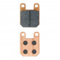 BRAKE PADS P2R "RACING GOLD" FOR DERBI 50 SENDA Front / PEUGEOT 50 SPEEDFIGHT 1 1996> Front, LUDIX (AJP) AV / MBK 50 X-POWER 2004> Rear, X-LIMIT 2004> Rear / YAMAHA 50 TZR 2004> Rear, DTR 2004>