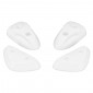 SIDE PADS FOR SCOOT MBK 50 STUNT/YAMAHA 50 SLIDER - GLOSSY WHITE (x4) 3700948037430