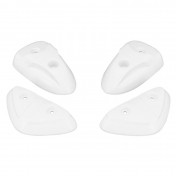 SIDE PADS FOR SCOOT MBK 50 STUNT/YAMAHA 50 SLIDER - GLOSSY WHITE (x4) 3700948037430