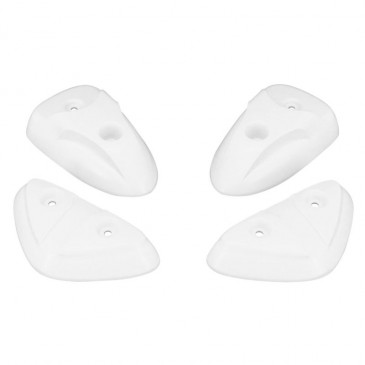 SIDE PADS FOR SCOOT MBK 50 STUNT/YAMAHA 50 SLIDER - GLOSSY WHITE (x4) 3700948037430