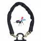 ANTIVOL VELO CHAINE AVEC U A CLE ZEFAL K-TRAZ M18 DIAM 10mm NOIR 1.10m AVEC 3 CLES - SECURITE MAXIMALE - 3420586600666