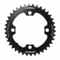 CHAINRING FOR EBIKE- SINGLE- 38 Teeth Ø104 BLACK ALUMINIUM- 7075 STRONGLIGHT 4 ARMS (FOR BOSCH 4th GENERATION) WITH SPIDER REF 181118 TECHNOLOGY NARROW WIDE 3700223722877