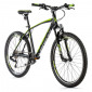 MTB 26" LEADER FOX FACTOR MXC 2023 "For men" Matt black/green - 8 Speed - Frame 18" (Rider size 170 >178 cm)