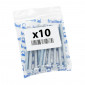 HEX SHOULDER SCREW M6 x 90 mm CHROME SW8 (10 IN A BAG). -SELECTION P2R- 7421083713022