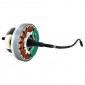 REAR WHEEL STATOR FOR BAFANG ENGINE 36V/250W SILVER - CENTERS GAP 135mm - DISC BRAKE - COMPATIBLE 26" 1209000300036