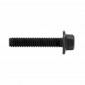 HEX SHOULDER SCREW M6 x 15 mm BLACK SW8 (10 IN A BAG). -SELECTION P2R-