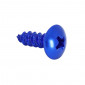 SELF-TAPPING SCREW 5,0 x 12 mm ALUMINIUM BLUE (10 in a bag). -SELECTION P2R- 7421083652192