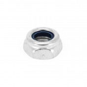 HEX NUT - NYLSTOP TYPE M6 GALVANIZED STEEL (SOLD PER 10). -SELECTION P2R- 7421083709551